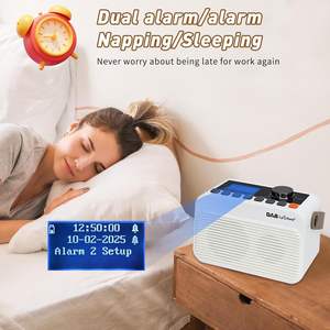 Radio DAB FM transfronteriza, nuevo altavoz multifuncional con modulación de frecuencia manual, reloj, alarma, ranura para tarjeta y USB - Product Image 5