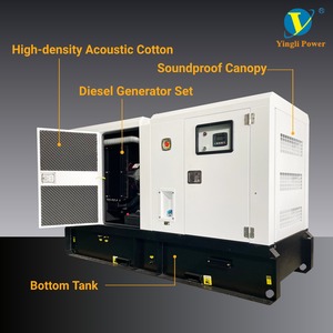 เครื่องกำเนิดไฟฟ้าแบบเงียบ 300KW 400KW 500KW พร้อมหลังคา YLGF-120 ทำงานเงียบ - Product Image 2