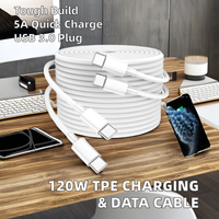 Câble de données de charge rapide 3A pour téléphones mobiles IP Logo personnalisé Longueur de 2m avec connecteurs USB vers type C