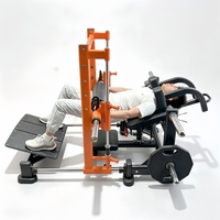 Máquina Ajustable para Empujes de Cadera, Entrenador de Glúteos, Equipo de Fitness Comercial, Máquina de Entrenamiento de Cadera con Carga de Placas