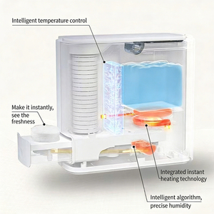 Chauffe-serviettes intelligent avec chauffage instantané, humidification et capteur intelligent, chauffe-serviettes portable pour lingettes pour bébé et usage domestique ou <span class=keywords><strong>spa</strong></span> - Product Image 5