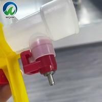 Mangeoire automatique pour poulets avec abreuvoir à tétine en PVC et bol d'eau pour volailles, oiseaux, caille, nouvel état pour usage agricole