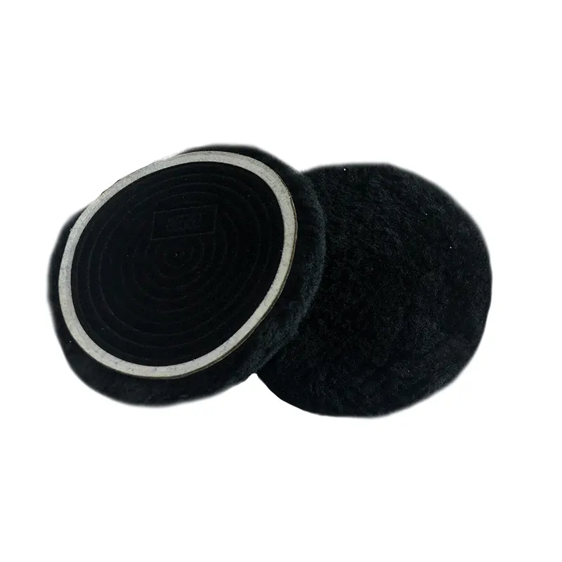 3M 85100 Perfect-It 3-Inch Wool Backing Pad for Car Polishing Wax Buffing Black Natural Buffing Pad