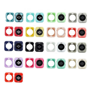 Housse en silicone coloré pour <span class=keywords><strong>Apple</strong></span> <span class=keywords><strong>Watch</strong></span> 10 8 4 5 <span class=keywords><strong>6</strong></span> 7 étui souple en TPU pour Iwatch 38/40/42/44/41/45/46 pare-chocs de <span class=keywords><strong>protection</strong></span> Ultra49mm - Product Image 1
