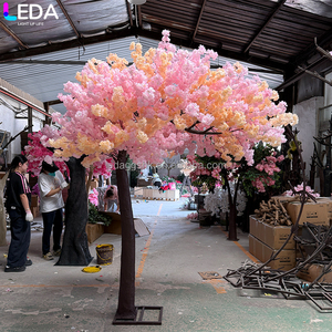งานตกแต่งงานเลี้ยงต้อนรับ LEDA ต้นไม้ดอกไม้สีชมพูขนาด 2 เมตร ต้นไม้ประดิษฐ์ ต้นซากุระสองสี ฉากหลังสำหรับงานแต่งงาน - Product Image 1