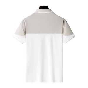 <span class=keywords><strong>Maglietta</strong></span> hip hop di classe da <span class=keywords><strong>uomo</strong></span> a <span class=keywords><strong>maniche</strong></span> <span class=keywords><strong>corte</strong></span> di lusso leggero camicia <span class=keywords><strong>bianca</strong></span> nera polo da <span class=keywords><strong>uomo</strong></span> tinta unita t-shirt con risvolto a manica corta - Product Image 5