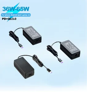 Laptop For HP DELL Lenovn 36W 45W 65W 90W 120W Battery Laptop Charger AC DC Usb Type-c Universal Laptop Power Adapters