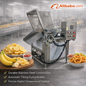 Friteuse électrique commerciale verticale en acier inoxydable, friteuse industrielle pour poulet, frites, snacks, transformation alimentaire - Product Image 1