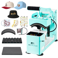Máquina de Sublimación Semiautomática 4 en 1, Prensa de Transferencia de Calor para Gorras, Tazas, Camisetas, Logotipos, Bolígrafos, Personalización Digital Combinada