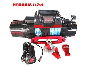 Usine directe compacte 9500lbs <span class=keywords><strong>12V</strong></span> treuil de voiture à corde synthétique 4x4 hors route treuil électrique palan - Product Image 4