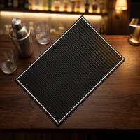 Set de table rectangulaire en caoutchouc personnalisé avec logo, antidérapant, isolant thermique, pour la maison, les cafés, protection de table à manger, vente en gros