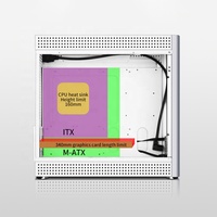 2024 meilleur achat étui de bureau pc armoire conception simple verre trempé avec 6 pièces ventilateurs silencieux pleine tour 850w alimentation