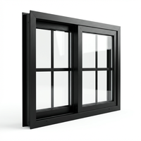Ventana Abatible y Oscilobatiente de Aluminio de Alta Calidad, Vidrio Templado Antirrobo, Eficiente Energéticamente, para Uso Residencial y Comercial
