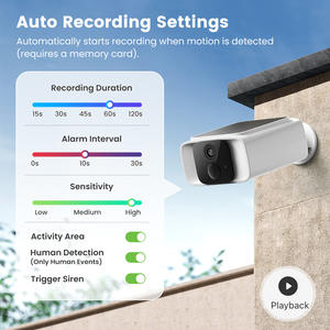 Telecamera IP di Sicurezza Solare Intelligente Tuya con Batteria Ricaricabile Mini Telecamera Wireless a Visione Notturna CCTV Solare <span class=keywords><strong>WiFi</strong></span> con CE ROHS EMC - Product Image 3