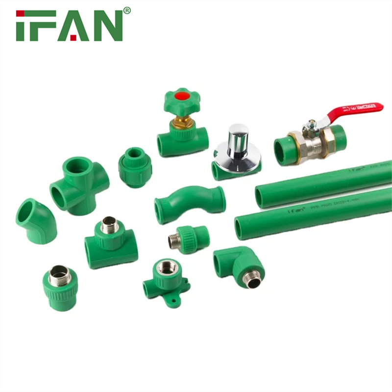 IFAN Hot Water Heating System PPR Names Pipe Fittings PPR Pipe Fittings Plumbing Materials Germany PN25 Plastics PPR Fittings