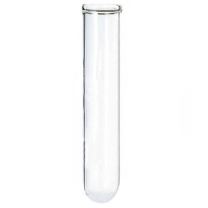 Transparent Borosilicate <b>Glass</b> & Plastic <b>Disposable</b> Round Bottom No Cap Laboratory Sample Tube 44x120mm SAMCO LAB - Product Image 1