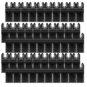 पेशेवर सार्वभौमिक 50 पीसी मल्टी टूल ब्लेड लकड़ी ओसीलेटिंग मल्टीटाऊन त्वरित रिलीज देखा ब्लेड