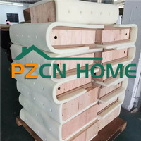 Canapé modulable en velours sur mesure du fabricant d'origine pour agents de marques de meubles et distributeurs régionaux – Stock disponible