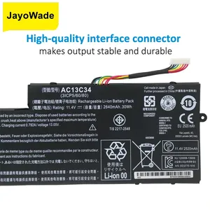 Acer Aspire V5-122P için yeni AC13C34 Laptop batarya V5-132 E3-111 E3-112 ES1-111M MS237 KT.00303.005 11.4V 2640mAh 30WH AC13C34 - Product Image 4