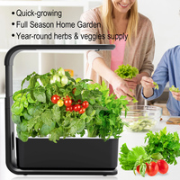 Petit jardin intelligent Kit hydroponique d'intérieur Cuisine de culture de légumes Système hydroponique de rempotage noir