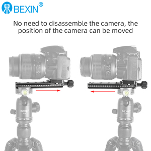 BEXIN Phát Hành Nhanh Tấm Kẹp Bộ Chuyển Đổi Hợp Kim Nhôm Phụ Kiện Chụp Ảnh Với Mức Bong Bóng Cho Máy Ảnh <span class=keywords><strong>DSLR</strong></span> Chân Máy - Product Image 4