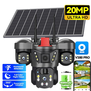 Cámara <span class=keywords><strong>de</strong></span> <span class=keywords><strong>Seguridad</strong></span> Inteligente V380pro 15MP Pro con 3 Lentes, 3 Pantallas, 4G WIFI, Panel Solar, Batería, PTZ, IA, Visión Nocturna a Color <span class=keywords><strong>para</strong></span> CCTV - Product Image 2