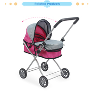 Juguetes Fei Li, Carrito de Muñecas Más Vendido, TOP 10, Modelo de Cochecito para Niñas, Compatible con Muñecas de 10-15 Pulgadas, Cochecito de Juguete