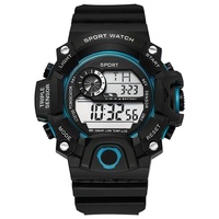 Jam Tangan Digital Analog Olahraga Pria Mewah Jam Tangan Elektronik Olahraga Layar Digital Bercahaya