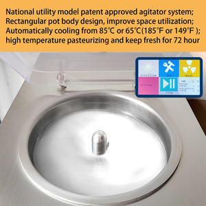Machine de pasteurisation et de stérilisation du lait et de la crème glacée commerciale de 60 L avec compresseur de marque Caiguan 220 V 3500-5200 W Facile à utiliser - Product Image 4