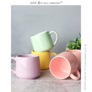 <span class=keywords><strong>2022</strong></span> nouvelle tasse en céramique couleur macaron pomme tasse à Dessert crème glacée - Product Image 3