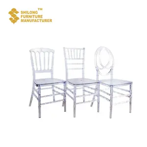 SL-YHY-Q002 Wholesale clear tiffany chair sale chairs and table glass chair for wholesales suppliers