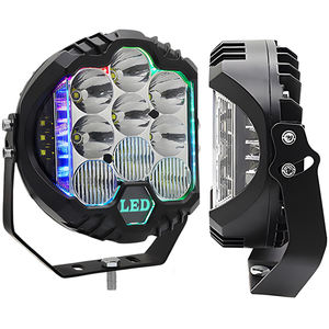 ไฟ LED บาร์สปอตไลท์สีขาว/เหลือง ขนาด 7 นิ้ว 90W 12V 12000 ลูเมนส์ RGB DRL สำหรับ Wrangler JL JK ใช้ได้กับรถทั่วไป ขายดี - Product Image 1