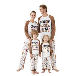 ملابس عيد الميلاد الجديدة عيد الميلاد الغزلان المطبوعة بيجامات الأسرة مطابقة عيد الميلاد منامة مجموعات مع الشعار الأمامي للربيع - Product Image 4