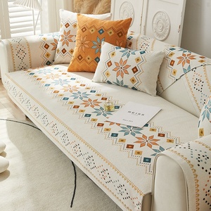 Cuscino per <span class=keywords><strong>Divano</strong></span> in Ciniglia Geometrico, Universale per Tutte le Stagioni, Antiscivolo, Stile Nordico Moderno e Semplice, <span class=keywords><strong>Copri</strong></span> Schienale e Braccioli per Soggiorno - Product Image 3