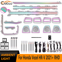 Kit d'accessoires d'éclairage LED intérieur pour Honda Vezel HR-V 2021+ RHD, éclairage ambiant pour voiture à conduite à droite Cardoo