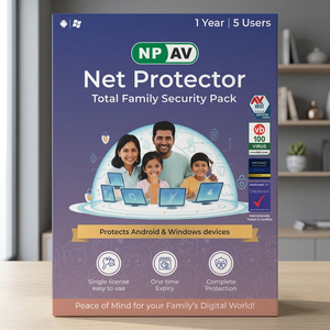 Pack de sécurité familial Net Protector Total, 5 utilisateurs, 1 an, logiciel de sécurité numérique multi-appareils pour la maison et la famille - Product Image 2