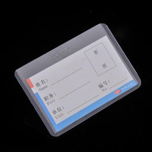 Porte-cartes en PVC transparent A1, en plastique rigide, pour étudiants, cartes d'identité, expositions, permis de travail, pratique et durable - Product Image 2