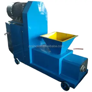 Portable ground sunflower husk ground peanut furniture wood sawdust screw rod briquette machine