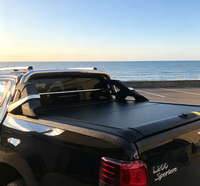 Couverture de benne de camionnette enroulable de qualité supérieure, imperméable, résistante aux déchirures, en PVC avec support de barre transversale pour Ford F150 Toyota Hilux Pickup