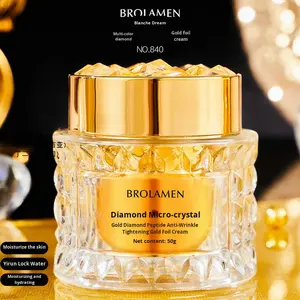 Crema Microcristallina Bolan Dream Golden Diamond Anti-Rughe Anti-Età Rivitalizzante per la Pelle con Foglia <span class=keywords><strong>d</strong></span>'<span class=keywords><strong>Oro</strong></span> Notte 50G - Product Image 6