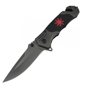 Couteau pliant de poche F118 pour l'extérieur, acier 5Cr13Mov, manche G10, DIY OEM, camping, sauvetage, chasse - Product Image 1