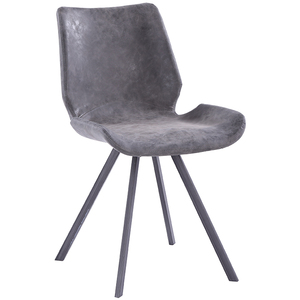 Chaise de salle à manger moderne, 3 h libre pour loisir, ensemble de siège croisé en métal blanc, presbyte, Yuhai, Cosy - Product Image 1