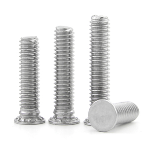 10 pièces/sac, goujons auto-serrants à tête plate en acier inoxydable 304 de qualité A2-70, rivets M2.5-M8, attaches à pression, modèle 304-FHS - Product Image 1
