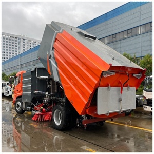 รถกวาดถนนดูดฝุ่นแรงดันสูง Dongfeng 4x2 ราคาโรงงาน รถทำความสะอาดถนน - Product Image 3