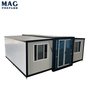 Maison préfabriquée moderne pliable et extensible, maison préfabriquée, bureau conteneur, maison <span class=keywords><strong>2</strong></span> chambres - Product Image 1