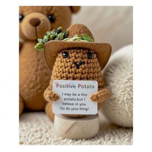 Special <b>Crochet</b> Decoration <b>Set</b> Festive Winter Holiday Home Party Sewing & Weaving Toys Snowman Reindeer Tree Ornament - Product Image 4