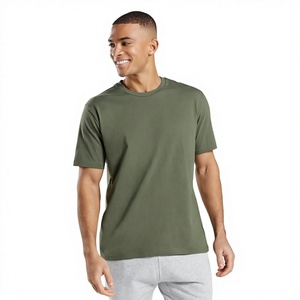 เสื้อยืดออกกำลังกายผู้ชายทรงปกติ ย้อมสีแบบ Garment Dyed ผ้าโมดอล ไซส์ใหญ่ ระบายอากาศได้ดี แขนสั้น แห้งเร็ว 180 กรัม - Product Image 1