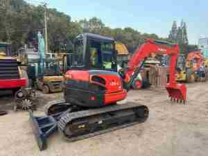 Miniexcavadora Japonesa Usada de 5 Toneladas, Marca de Primera Calidad, para Motor, Modelo U55-4 KX165-5 KX057-4 con Brazo Oscilante y Pulgar, en Buenas Condiciones - Product Image 4