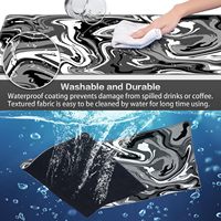 Tapis de souris de jeu en marbre abstrait, vente en gros d'usine, base en caoutchouc antidérapante et support de poignet en gel pour clavier, tapis de souris pour ordinateur