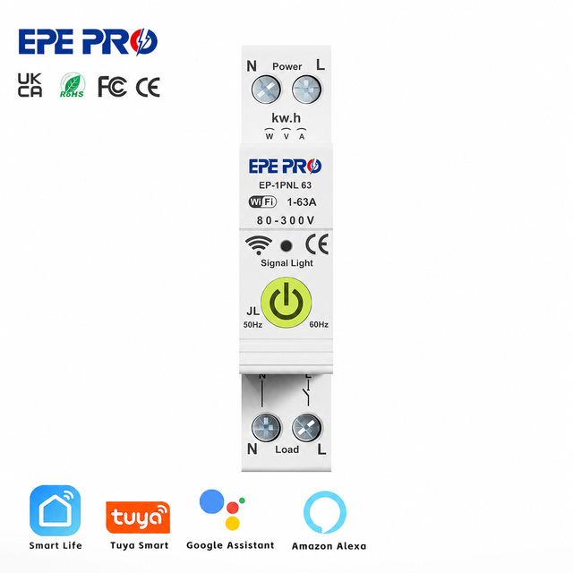 PEPRO Smart WiFi Circuit Breaker 1-63A AC 80-300V Surface Mount Tuya Life APP Remote Control Timer Scheduling Overload Circuit